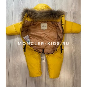 Слитный комбинезон Moncler желтый
