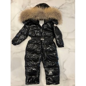 Слитный комбинезон Moncler черный