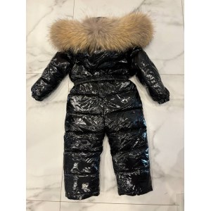 Слитный комбинезон Moncler черный