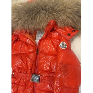 Слитный комбинезон Moncler красный