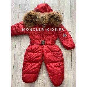 Слитный комбинезон Moncler оранжевый