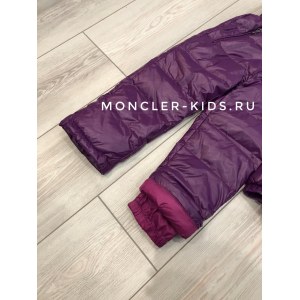 Раздельный комбинезон Moncler фиолетовый с грудкой