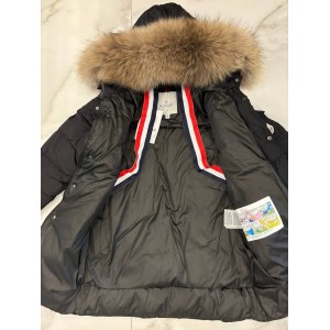 Детская куртка (пуховик) Moncler черный мат