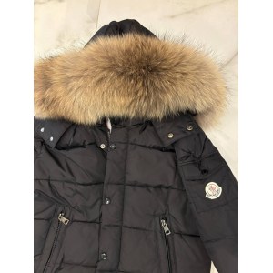 Детская куртка (пуховик) Moncler черный мат