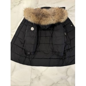 Детская куртка (пуховик) Moncler черный мат