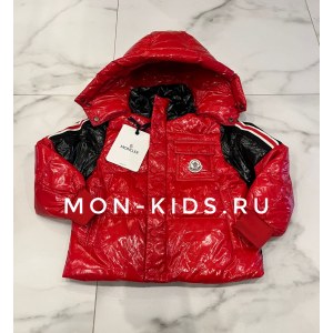 Детская куртка пуховик Монклер красная