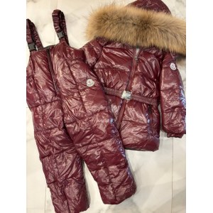 Раздельный комбинезон Moncler бургунди