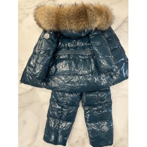 Раздельный комбинезон Moncler темно зеленый